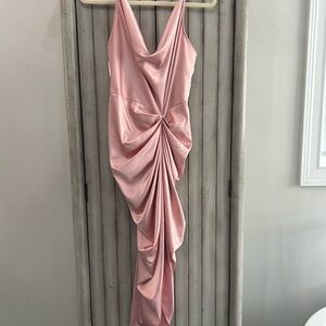 Pretty Little Thing Pink Ruched Dress
